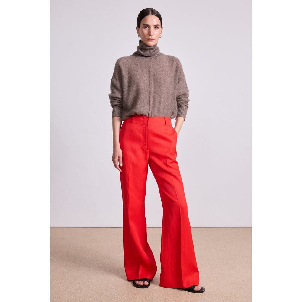 Apiece Apart Adi Wide Leg Trousers Tigerlilly Red